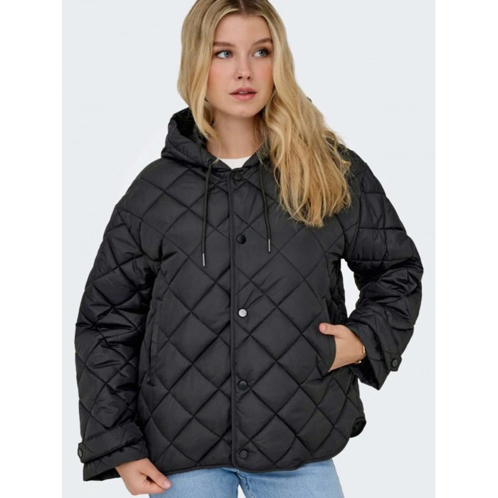 Only 15366264 Kadin Mont - Siyah