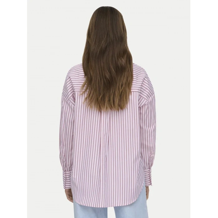 Only 15367554 Kadin Gomlek - Pembe Cizgili