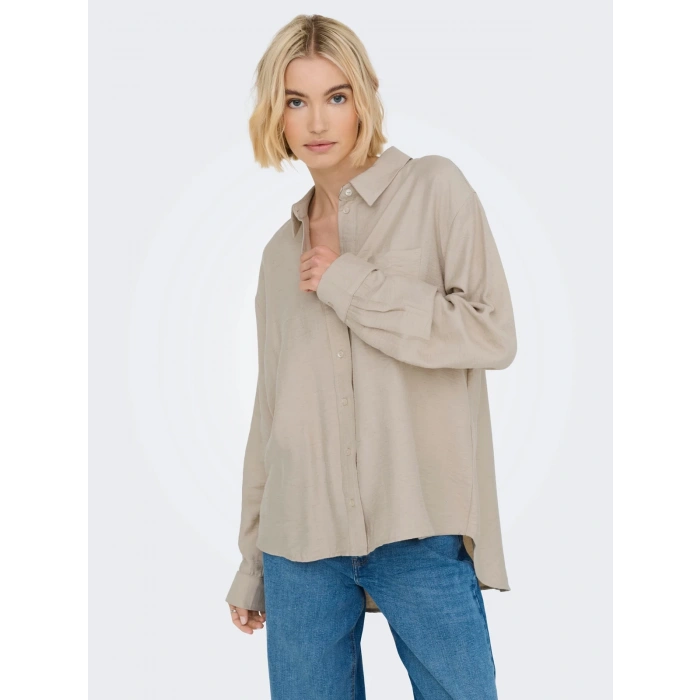 Only 15368603 Kadin Gomlek - Bej