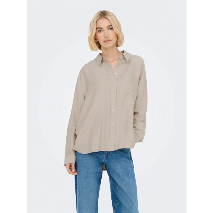 Only 15368603 Kadin Gomlek - Bej