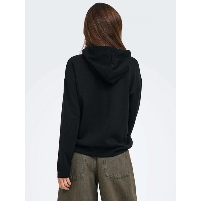 Only 15377809 Kapsonlu Kadin Sweat - Siyah