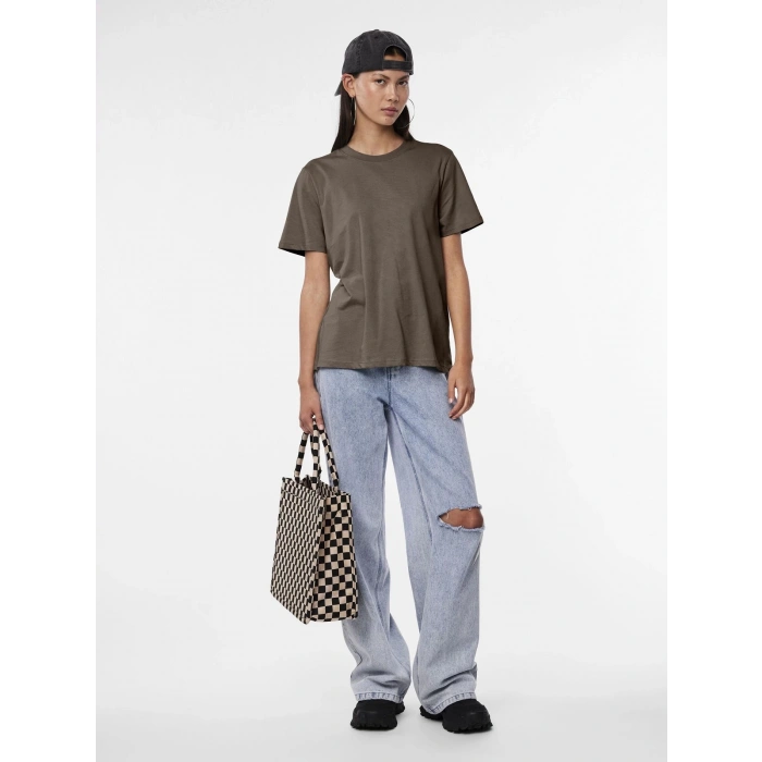 Only Pieces 17140802 0 Yaka Kadin Body - Kahverengi