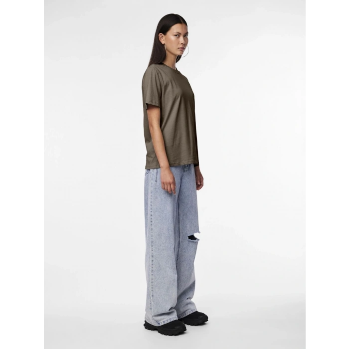 Only Pieces 17140802 0 Yaka Kadin Body - Kahverengi