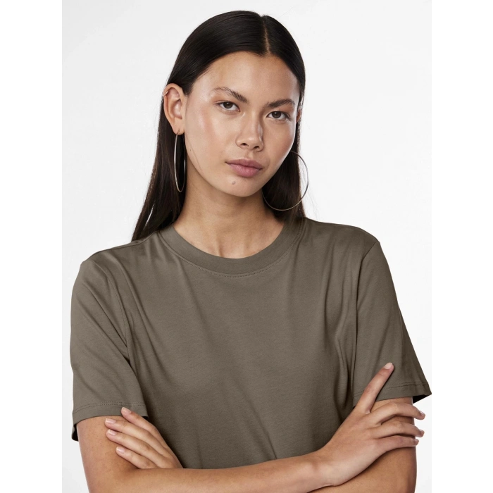 Only Pieces 17140802 0 Yaka Kadin Body - Kahverengi