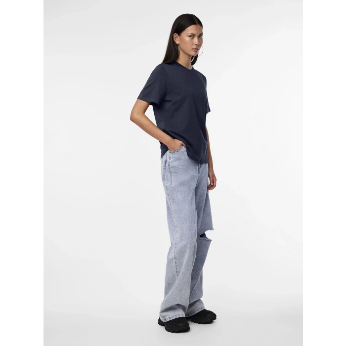 Only Pieces 17140802 0 Yaka Kadin Body - Lacivert