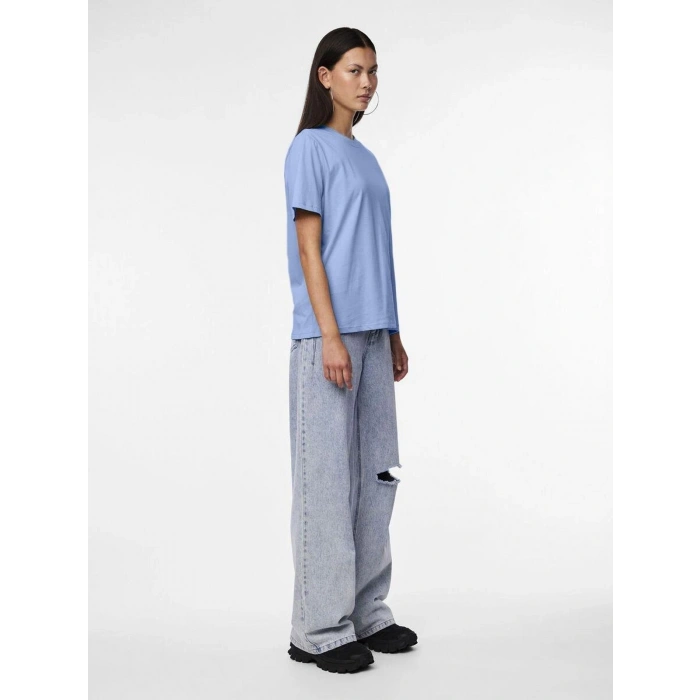 Only Pieces 17140802 0 Yaka Kadin Body - Mavi