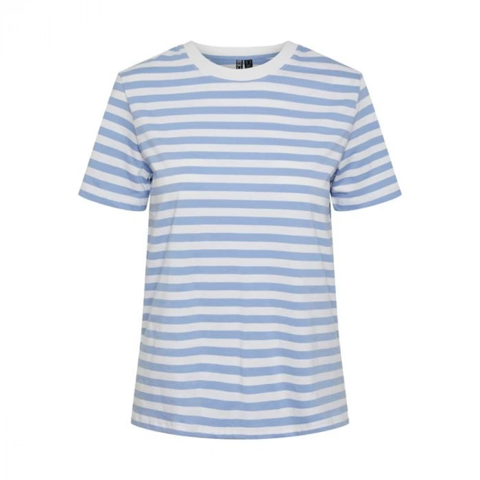 Only Pieces 17140802 0 Yaka Kadin Body - Mavi Cizgili