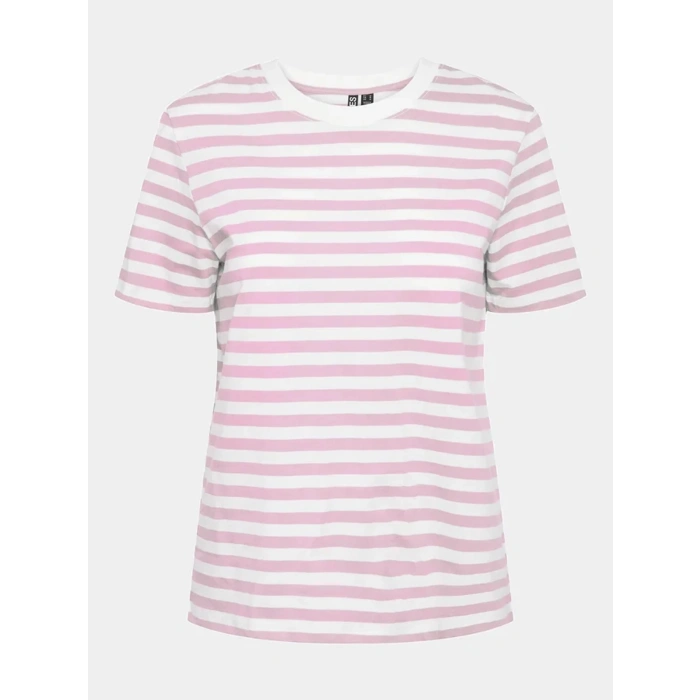 Only Pieces 17140802 0 Yaka Kadin Body - Pembe Cizgili