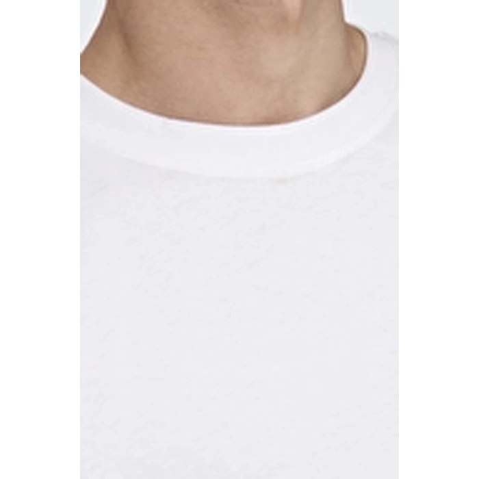 Only&sons 22022532 0 Yaka Erkek Tshirt - Beyaz