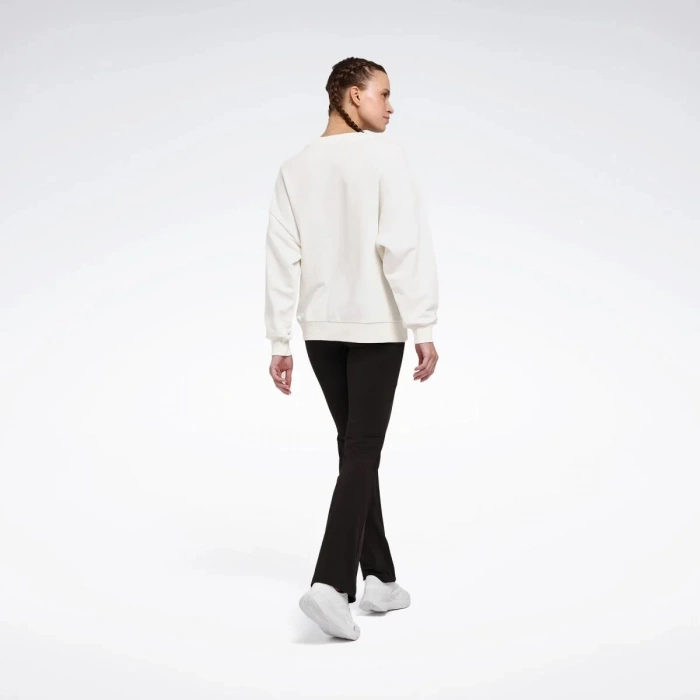 Reebok New Id Reg Crew 0 Yaka Kadin Sweat - Ekru