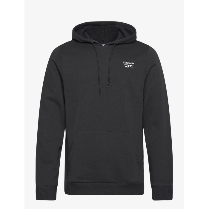 Reebok Ri Left Chest Logo Kapsonlu Fermuarli Erkek Sweat - Siyah