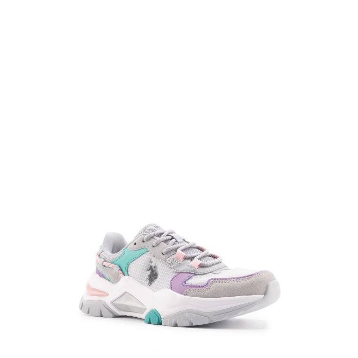 U.s.polo Assn. Vincent Kadın Ayakkabi - Gri Lila Yesil