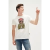 Bad Bear Good Game 0 Yaka Erkek Tshirt - Beyaz