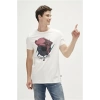 Bad Bear Pirate 0 Yaka Erkek Tshirt - Ekru