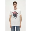 Bad Bear Pirate 0 Yaka Erkek Tshirt - Ekru