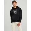 Jack&jones 12213245 Kapsonlu Erkek Sweat - Siyah