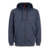 Jack&jones 12215381 Kapsonlu Fermuarli Erkek Sweat - Lacivert