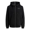 Jack&jones 12215381 Kapsonlu Fermuarli Erkek Sweat - Siyah