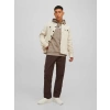 Jack&jones 12219814 Kapsonlu Erkek Sweat - Camel