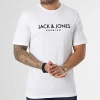Jack&jones 12227649 0 Yaka Erkek Tshirt - Beyaz