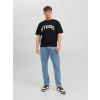 Jack&jones 12227718 0 Yaka Studio Yazili Erkek Tshirt - Siyah