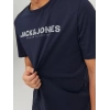 Jack&jones 12234759 0 Yaka Erkek Tshirt - Lacivert