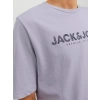 Jack&jones 12234759 0 Yaka Erkek Tshirt - Lila