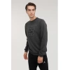 Lumberjack Sd4001 Aron 0 Yaka Erkek Sweat - Antrasit