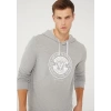 Mavi 065169 Kapsonlu Erkek Sweat - Gri