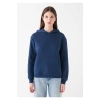Mavi 167299 Kapsonlu Bayan Sweat - Lacivert