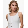 Only 15192575 5 Dugme Bayan Body - Beyaz