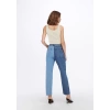 Only 15231168 Genis Yaka Fitilli Kumas Bayan Body - Krem