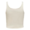 Only 15231168 Genis Yaka Fitilli Kumas Bayan Body - Krem