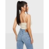 Only 15269908 Askili 5 Dugme Bayan Body - Krem