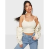 Only 15269908 Askili 5 Dugme Bayan Body - Krem
