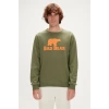 Bad Bear Logo Crewneck 0 Yaka Erkek Sweat - Yesil