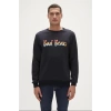 Bad Bear Manu Script Crewneck 0 Yaka Erkek Sweat - Siyah