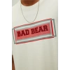 Bad Bear Mesh 0 Yaka Erkek Tshirt - Ekru