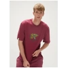 Bad Bear Re-finger 0 Yaka Erkek Tshirt - Bordo
