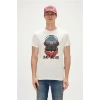 Bad Bear Reckless 0 Yaka Erkek Tshirt - Ekru