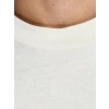 Jacak&jones 12212334 0 Yaka Erkek Tshirt - Krem
