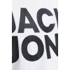Jack&jones 12151955 0 Yaka Erkek Tshirt - Beyaz