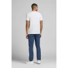 Jack&jones 12151955 0 Yaka Erkek Tshirt - Beyaz