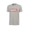 Jack&jones 12195621 Marvel 0 Yaka Erkek Tshirt - Gri