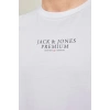 Jack&jones 12217167 0 Yaka Erkek Tshirt - Beyaz