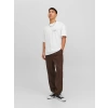 Jack&jones 12227720 0 Yaka Erkek Tshirt - Beyaz