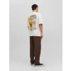 Jack&jones 12227720 0 Yaka Erkek Tshirt - Beyaz