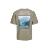 Jack&jones 12229045 0 Yaka Erkek Tshirt - Yesil