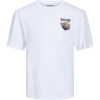 Jack&jones 12232251 0 Yaka Erkek Tshirt - Beyaz