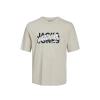 Jack&jones 12232266 0 Yaka Ekrek Tshirt - Krem